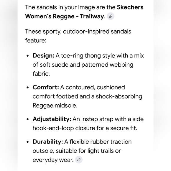 Skechers Brown Patterned Toe-Post Slide Sandals Size 8 - Picture 4 of 7